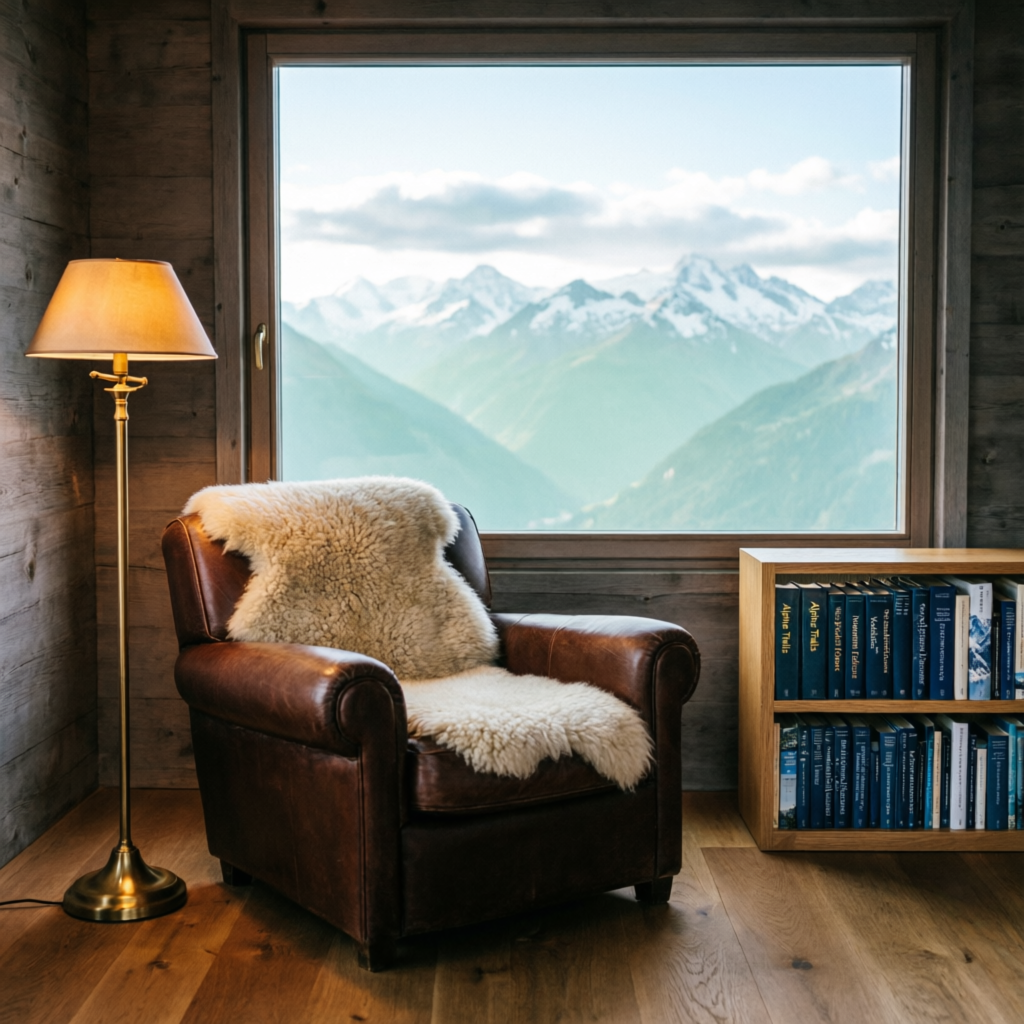Leseecke mit Bergblick